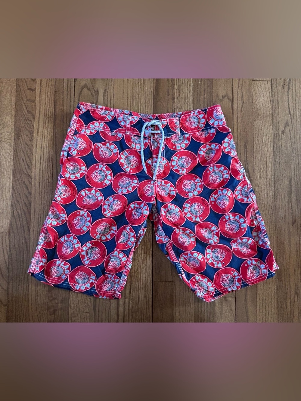 Vilebrequin Men’s M Swim Board Shorts *NO LINER* Trunks ‘Plage’ France Turtle